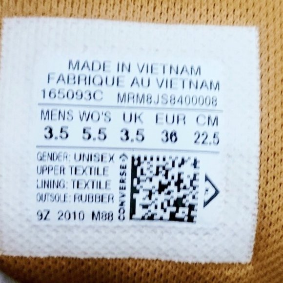 Converse Chuck Taylor All Star Hi Wheat Turbo Green White Women's 5.5 - Picture 6 of 6